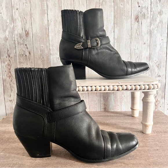 Dingo Women’s Western Leather Ankle Boots Buckle Size 8.5 - Picture 3 of 7